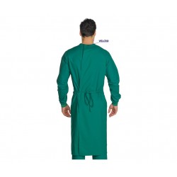 BATA SANITARIA VERDE O AZUL DE CIRUGIA Y QUIROFANO 100%  ALGODÓN ISACCO 42806