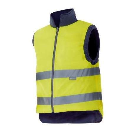 CHALECO ACOLCHADO REVERSIBLE ALTA VISIBILIDAD
