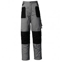 PANTALÓN DE TRABAJO GRIS / NEGRO Starter M117506 Stretch 8730c