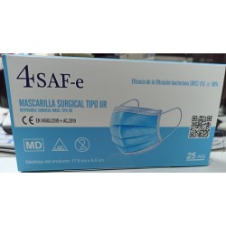 MASCARILLA QUIRURGICA 4SAF-E BLANCAS DM-02