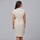 VESTIDO BOTON FORRADO VIVAZ X.LINEN DE GARYS